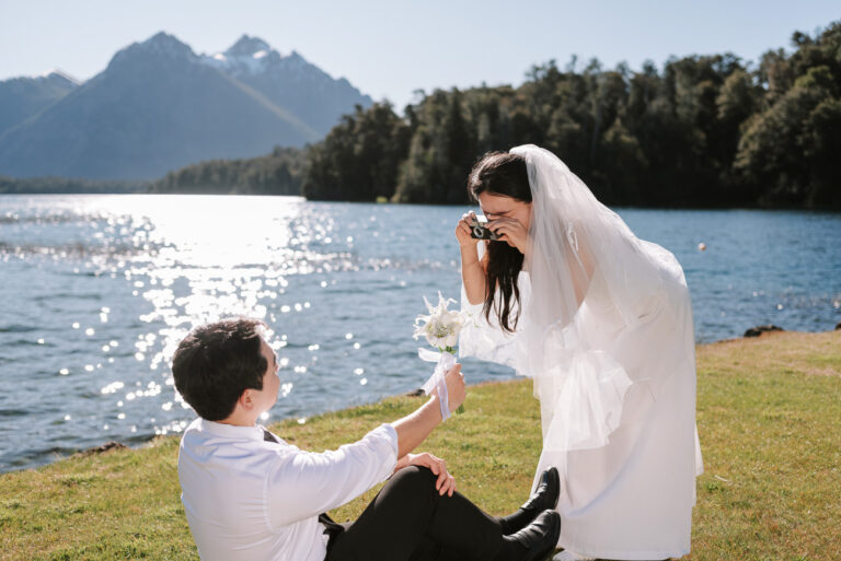 Sesión "Bridal" o preboda en Bariloche, en el hotel Llao Llao