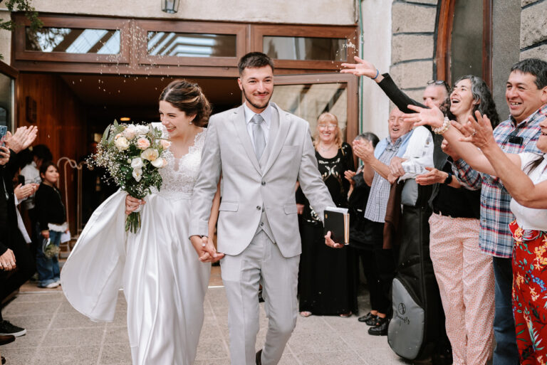 Boda en Bariloche, felicidad