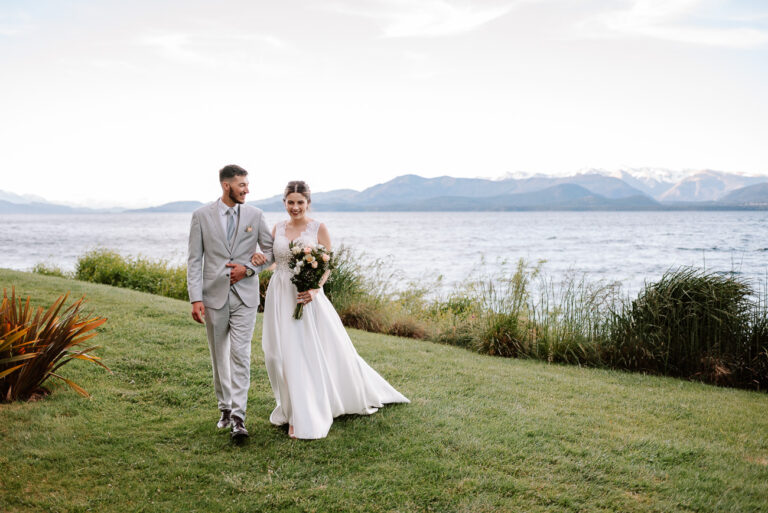 Boda en Bariloche, esposos