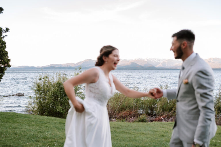 Boda en Bariloche, sesión de los esposos