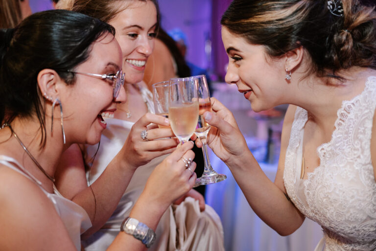 Boda en Bariloche, brindis